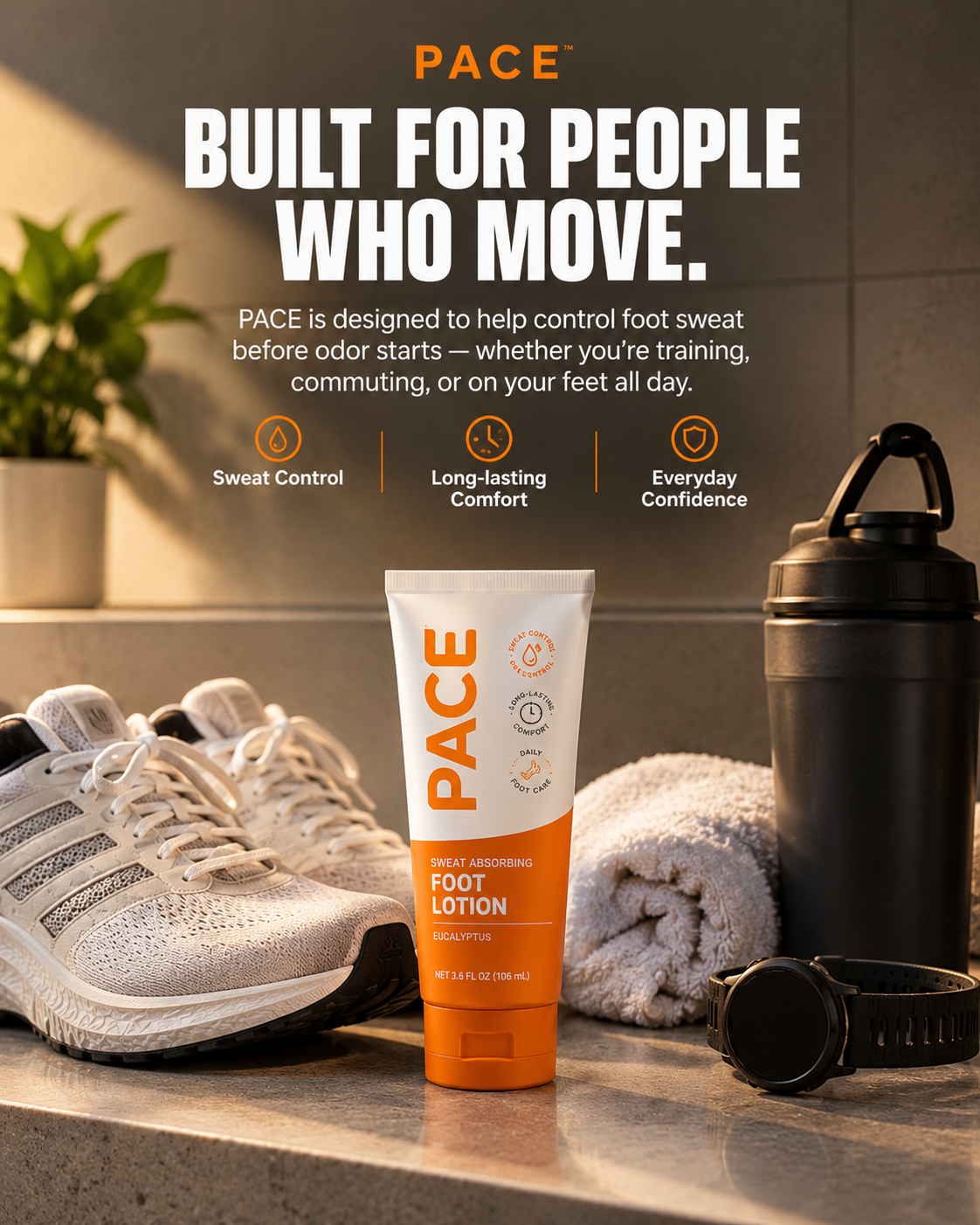 PACE Foot Lotion, Benefit Static Ad, Static Ads Design by Adeagbo David Victor