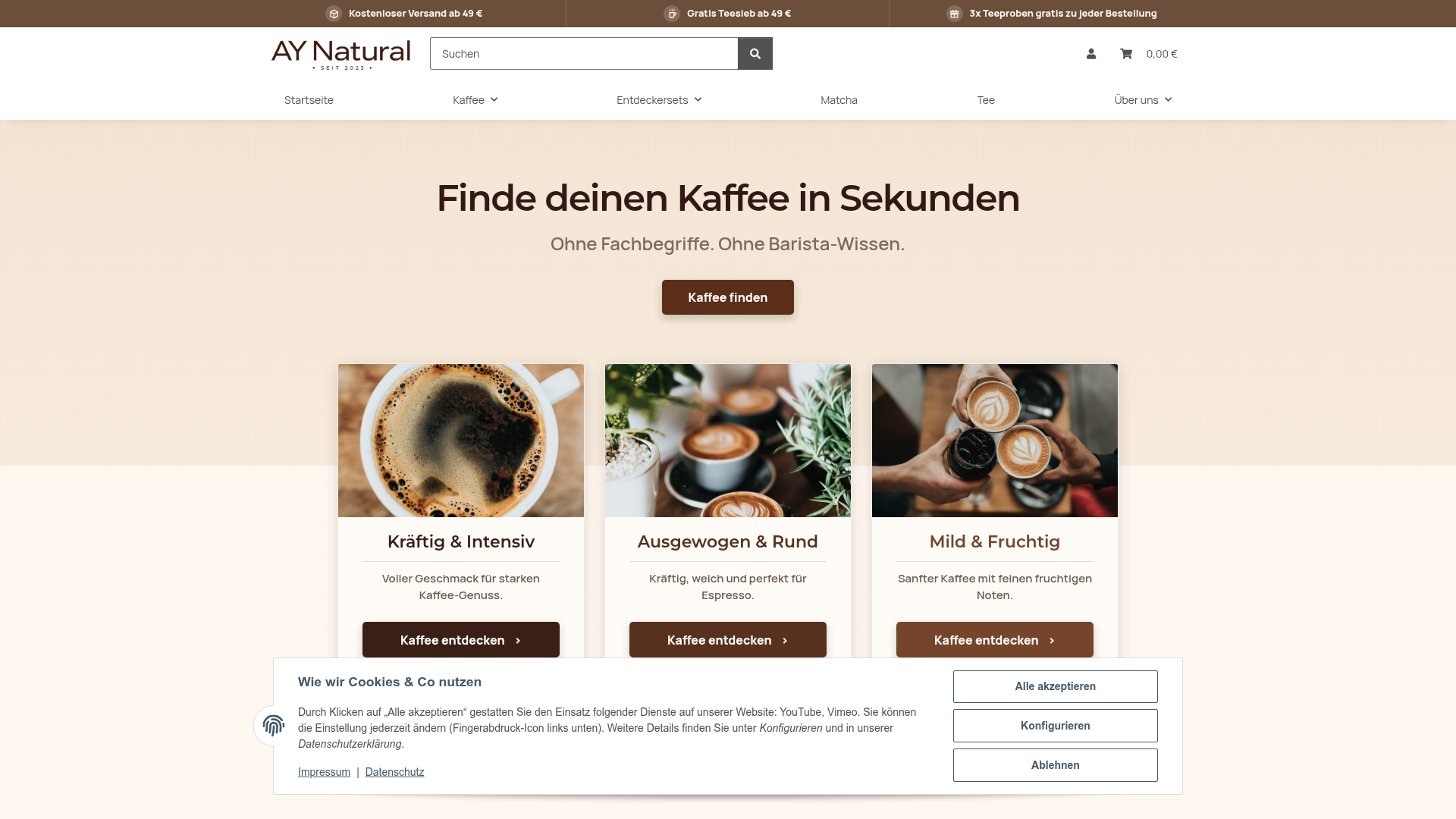 Ay Natural, German Coffee Brand